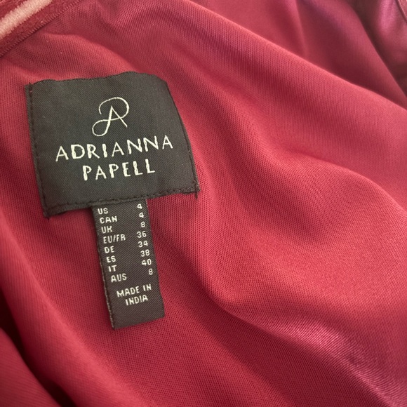 Adrianna Papell Beaded One-Shoulder Gown Size 4 MSRP $299 # 12B 1830 Blm - Picture 3 of 6